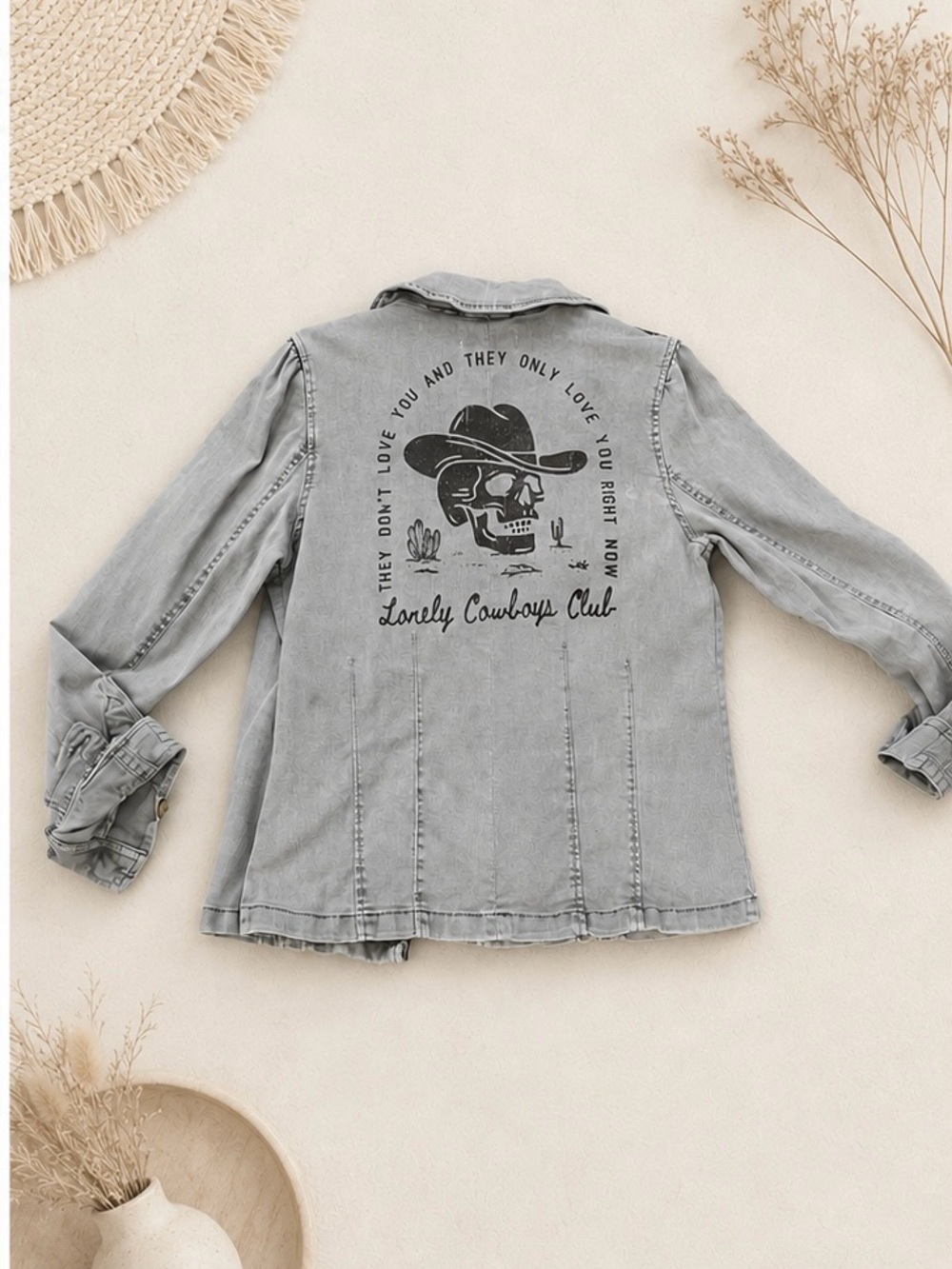 Lonely Cowboys Club Upcycled Denim Jacket
